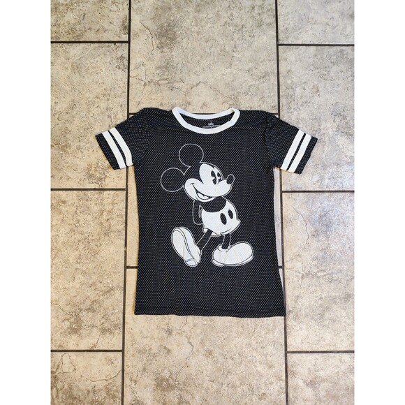 Walt Disney Mickey Mouse Jersey Style T-Shirt Size Womens Small 28 Established - Picture 4 of 9
